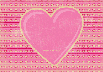Vintage Valentine's Day Background - vector gratuit #348751